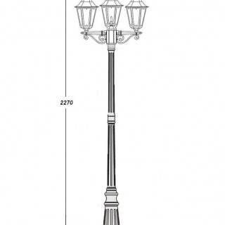 Садово-парковый светильник серии Petersburg 79809 M B