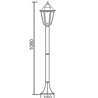 Садово-парковый светильник серии Petersburg 79806 M gb