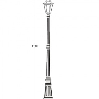 Садово-парковый светильник серии Petersburg 79809 M w
