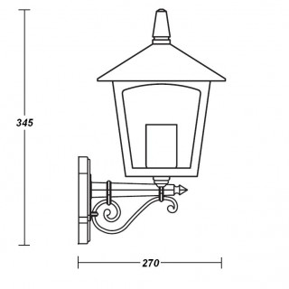 Садово-парковый светильник серии Praga 15901