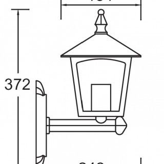 Садово-парковый светильник серии Praga 15901 L