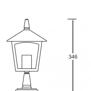 Садово-парковый светильник серии Praga 15904 S
