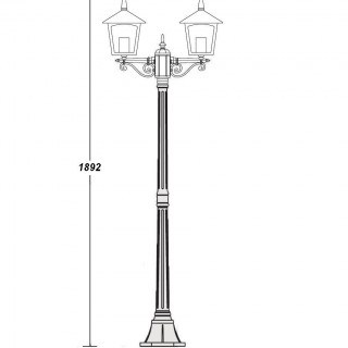 Садово-парковый светильник серии Praga 15908 A