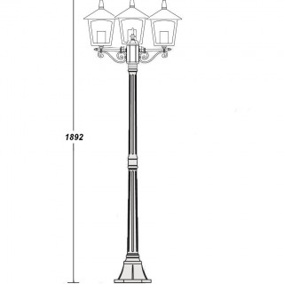 Садово-парковый светильник серии Praga 15908 B
