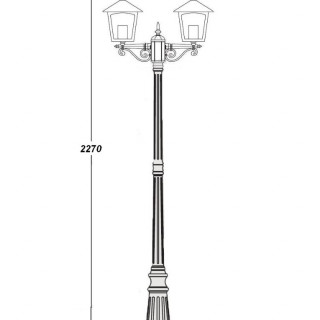 Садово-парковый светильник серии Praga 15909 A