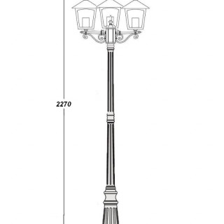 Садово-парковый светильник серии Praga 15909 B