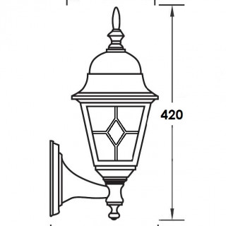 Садово-парковый светильник серии Quadro 79901 M lgG