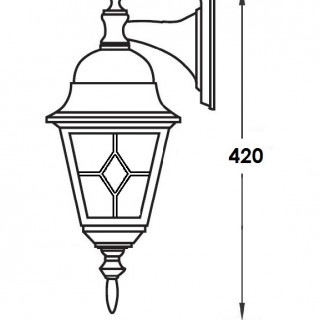 Садово-парковый светильник серии Quadro 79902 M lgG