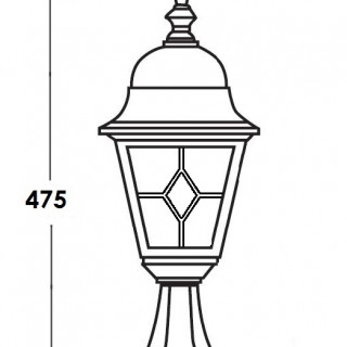 Садово-парковый светильник серии Quadro 79904 M lgG