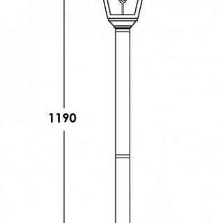 Садово-парковый светильник серии Quadro 79906 M lgY