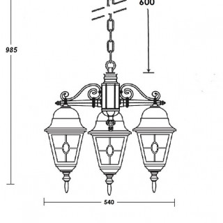 Садово-парковый светильник серии Quadro 79970/ 3 M lgY