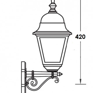 Садово-парковый светильник серии Quadro 79901 M bl
