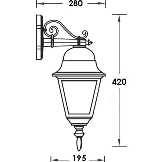 Садово-парковый светильник серии Quadro 79902 M bl