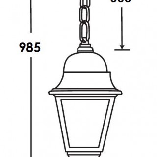 Садово-парковый светильник серии Quadro 79905 M bl