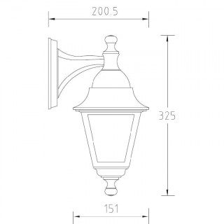 Садово-парковый светильник серии Quadro 79902 S gb