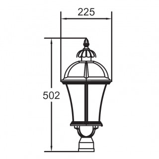 Садово-парковый светильник серии Rome 95203 L