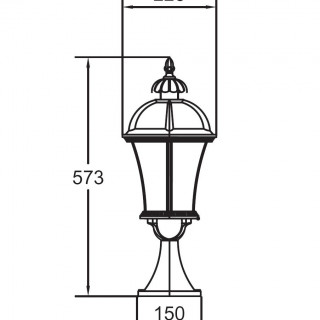Садово-парковый светильник серии Rome 95204 L