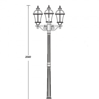 Садово-парковый светильник серии Rome 95208 L B