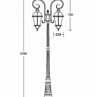 Садово-парковый светильник серии Rome 95209 LA/18L