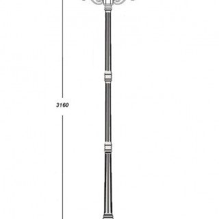Садово-парковый светильник серии Rome 95210 L A 21