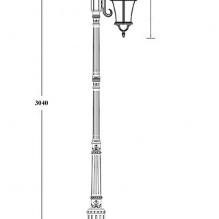 Садово-парковый светильник серии Rome 95210L/18L E7