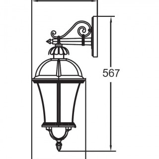 Садово-парковый светильник серии Rome 95202 L gb
