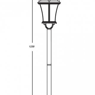 Садово-парковый светильник серии Rome 95206 L gb