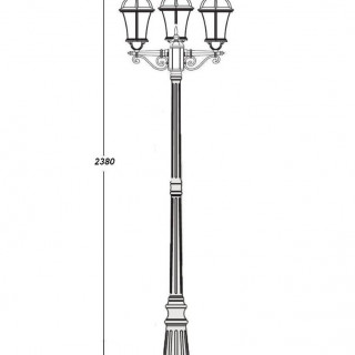 Садово-парковый светильник серии Rome 95209 L B gb