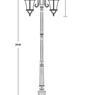 Садово-парковый светильник серии Rome 95210LA/18L E7 BG