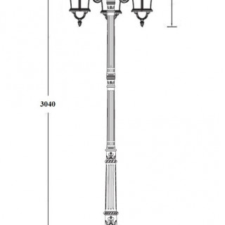 Садово-парковый светильник серии Rome 95210LB /18L E7 BG