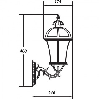 Садово-парковый светильник серии Rome 95201 S 15