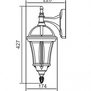 Садово-парковый светильник серии Rome 95202 S/04
