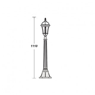 Садово-парковый светильник серии Rome 95207 S