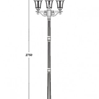Садово-парковый светильник серии Rome 95210 S B 18