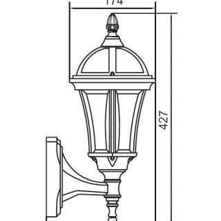 Садово-парковый светильник серии Rome 95201 S gb