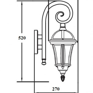 Садово-парковый светильник серии Rome 95202 S /18S gb