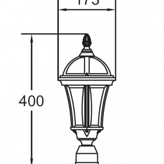 Садово-парковый светильник серии Rome 95203 S gb