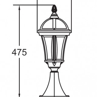 Садово-парковый светильник серии Rome 95204 S gb