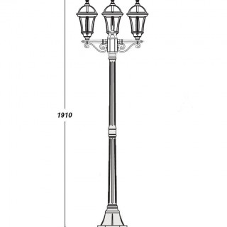 Садово-парковый светильник серии Rome 95208 S B gb