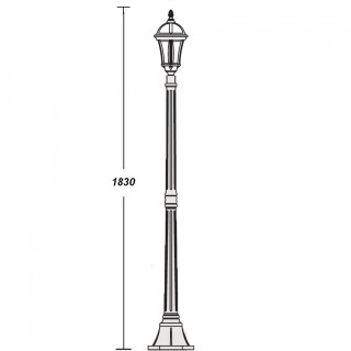 Садово-парковый светильник серии Rome 95208 S gb