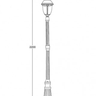 Садово-парковый светильник серии St.Louis 89109 L