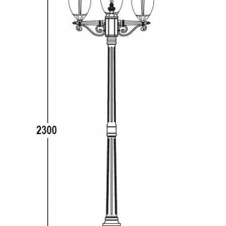 Садово-парковый светильник серии St.Louis 89109 B L