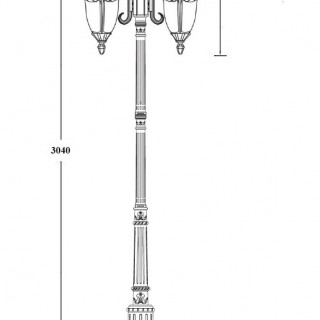 Садово-парковый светильник серии St.Louis 89110 A L 18L E7