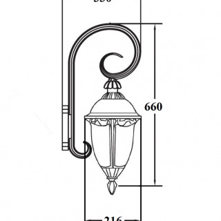Садово-парковый светильник серии St.Louis 89102 L 18 тт