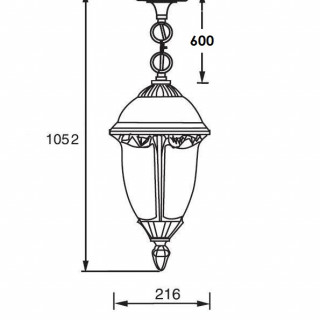 Садово-парковый светильник серии St.Louis 89105 L тт