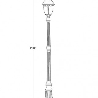 Садово-парковый светильник серии St.Louis 89109 L тт