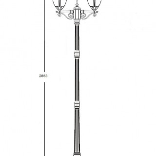 Садово-парковый светильник серии St.Louis 89110 A L 18 тт