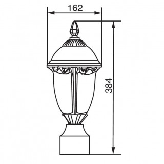 Садово-парковый светильник серии St.Louis 89103 S