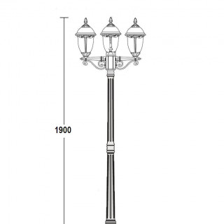 Садово-парковый светильник серии St.Louis 89108 S B