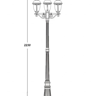 Садово-парковый светильник серии St.Louis 89109 S B